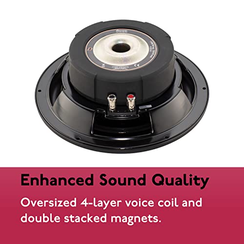 PIONEER TS-D10LS2 - Powerful 10-inch Shallow Subwoofer, 1300 Watts Peak PowerSingle 2 Ohms Voice Coil and Compact Design for Deep Bass,Black PIONEER TS-D10LS2 - Powerful 10-inch Shallow Subwoofer, 1300 Watts Peak PowerSingle 2 Ohms Voice Coil and Compact Design for Deep Bass,Black